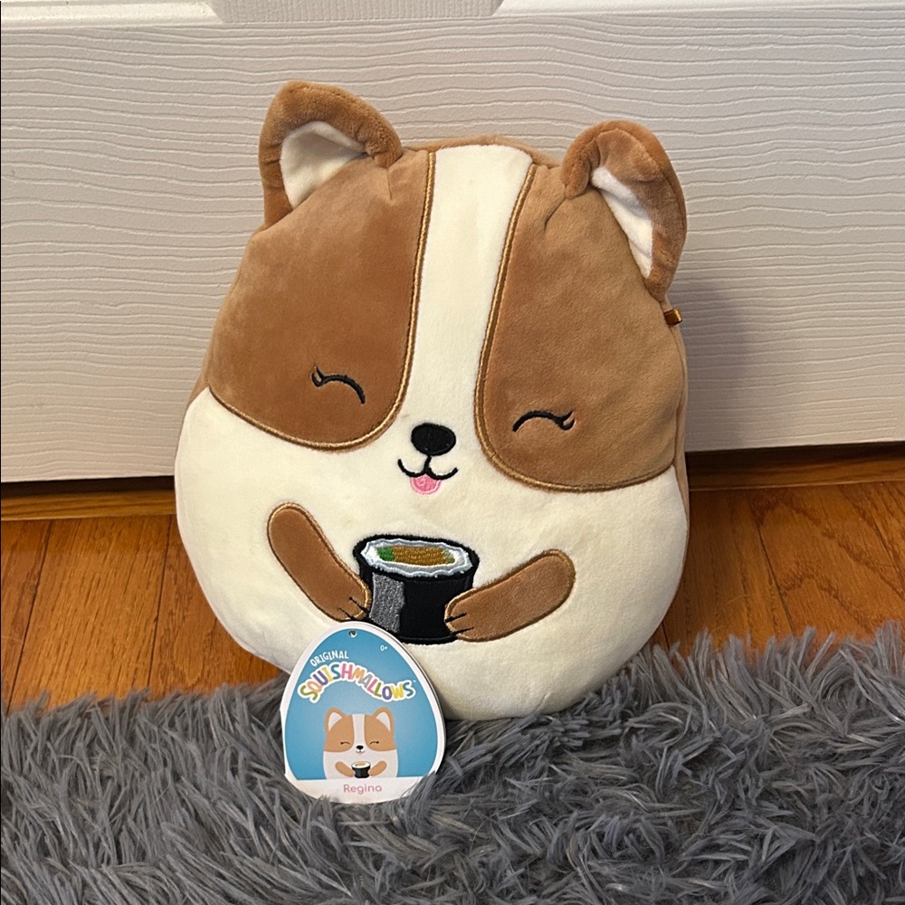 Squishmallows Corgi named Regina